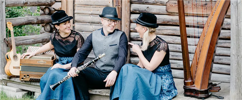 Die drei Musiker von "Die Hoameligen"