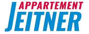 Das Bild zeigt das Logo von Appartement Jeitner. Es ist in leuchtenden Farben und klarer Schrift gestaltet.