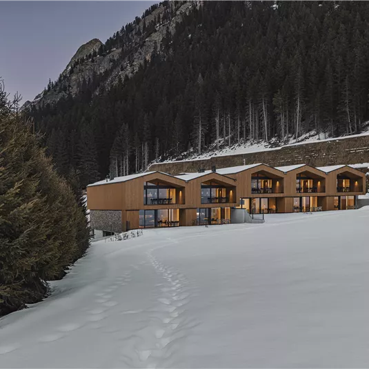 Chalet Aussenansicht Winter