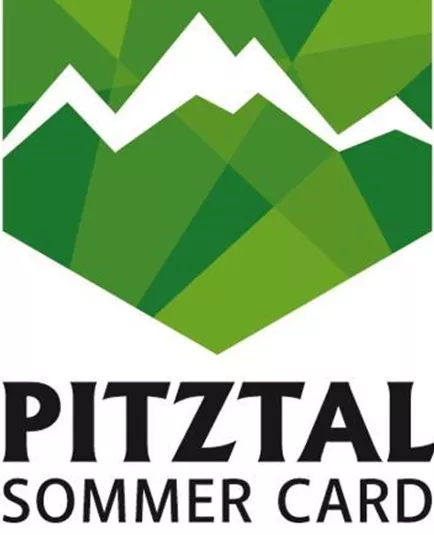 A logo of the Pitztal Summer Card partners. It features a stylized mountain landscape in green tones.