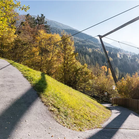 Benni Raich Bridge in autumn