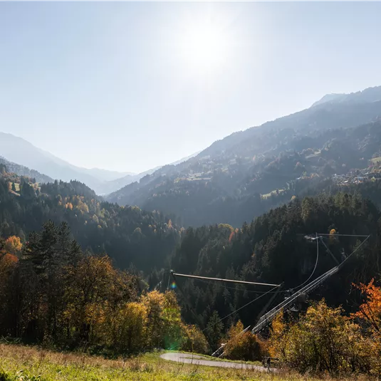 Benni Raich Bridge in autumn