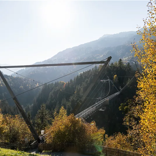 Benni Raich Brücke im Herbst