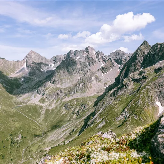 Blick vom Hochzeiger zum Wildgrat