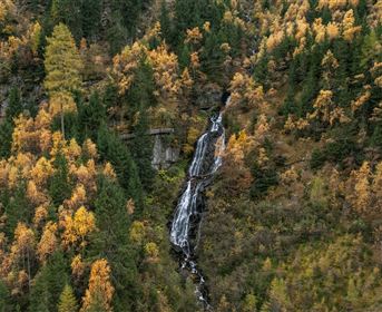 Söllbergwasserfall in autumn