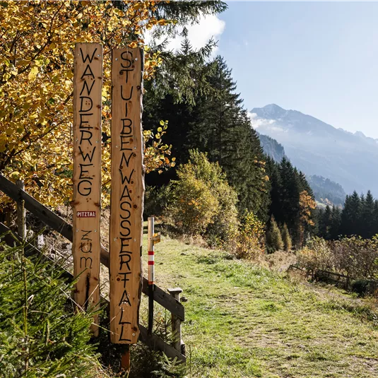 Stuiben waterfall in autumn
